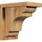 Ekena Millwork New Brighton Rough Sawn Corbel w/Backplate, Western Red Cedar, 6"W x 10"D x 10"H COR06X10X10NEB01RWR - alternate 1